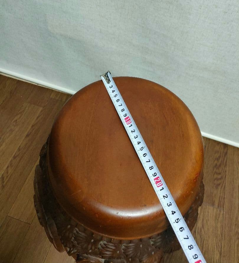 中国　木彫リ　イス　家具　小物入れ　アンティーク