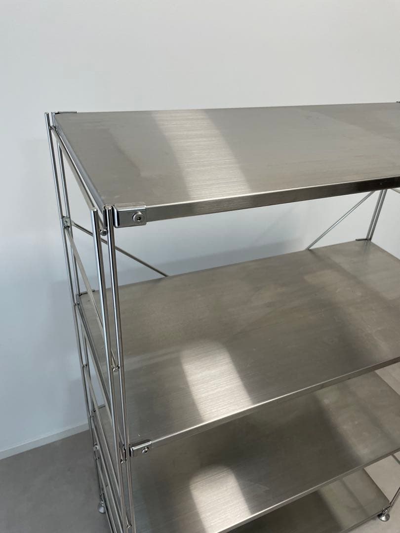 無印良品　ステンレスユニットシェルフ・ステンレス棚セット　８６×４１×１２０