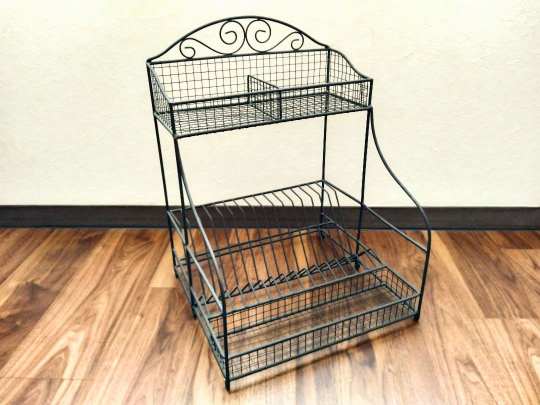 【ANTIQUE】コントワール・ドゥ・ファミーユ アイアンディッシュラック