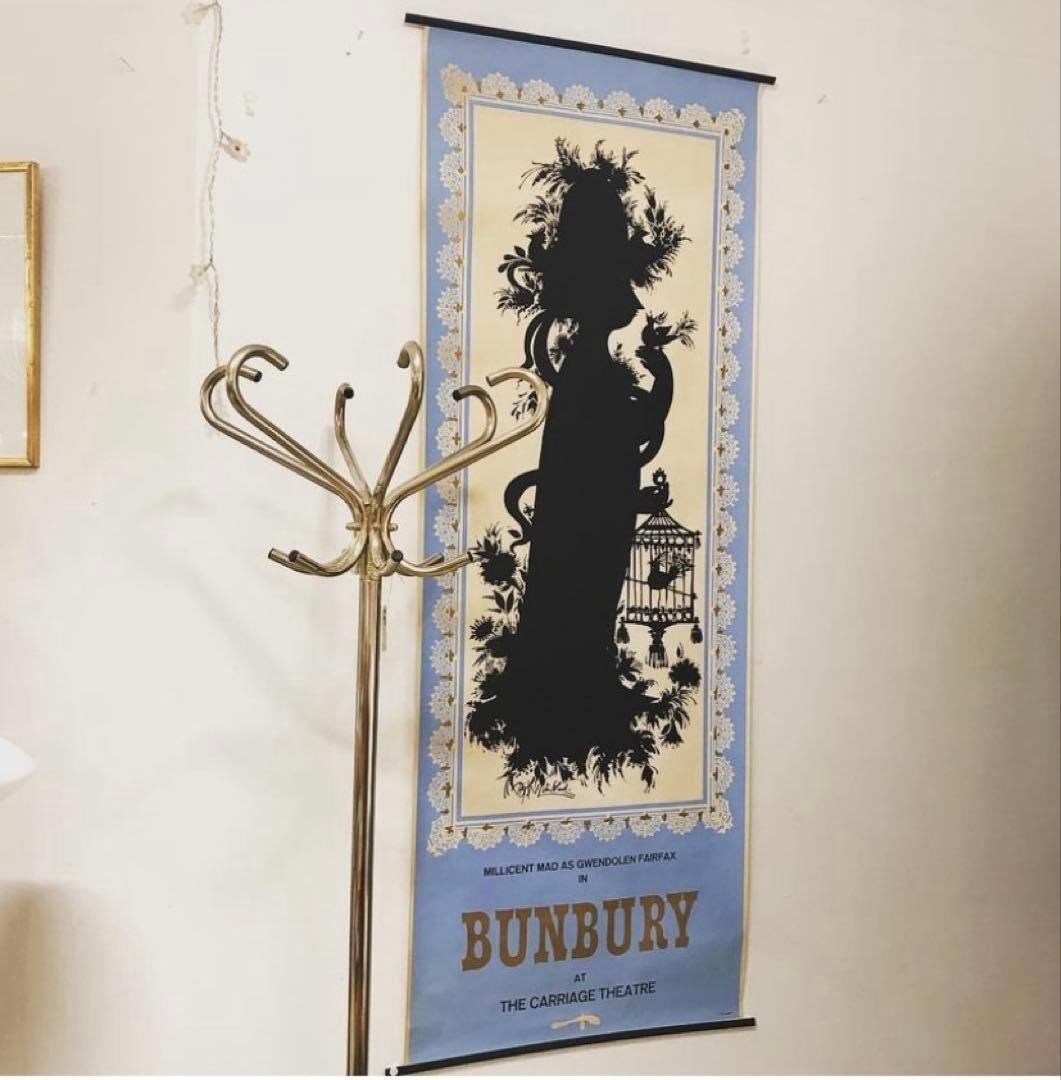 ヴィンブラッド　ビンテージ大型四季ポスターブルー春影絵の様で懐かしい！