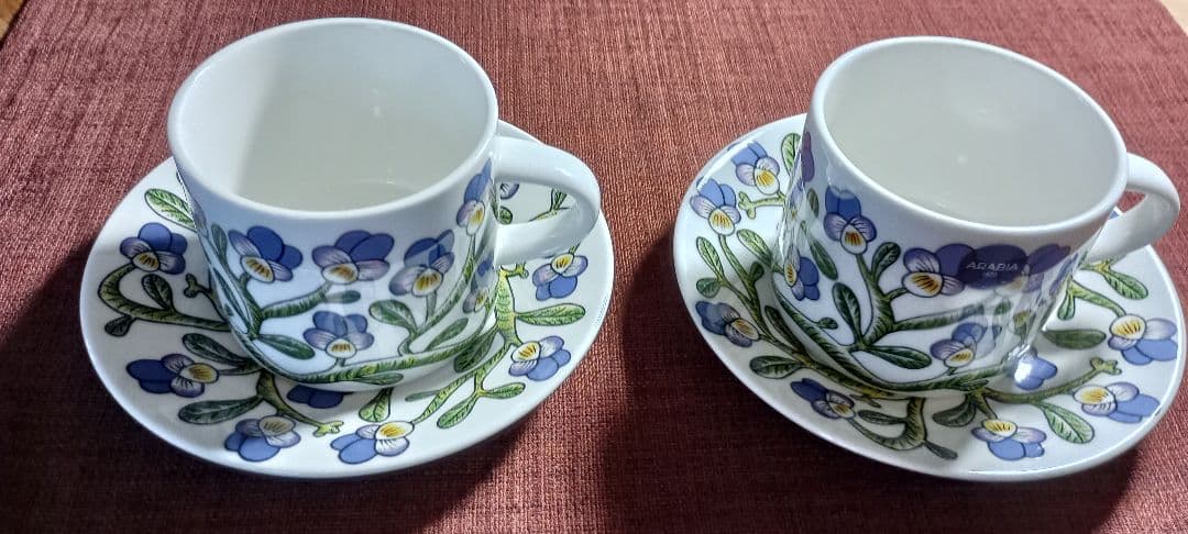アラビア ケトオルヴォッキ カップ・ソーサー 2個セット - メルカリ
