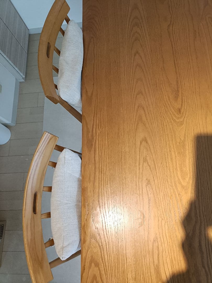 【引取限定】ダイニング3点セット　大塚家具　ナチュラル色