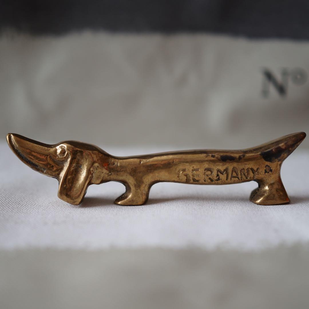 ドイツ製 ダックスフント カトラリーレスト・置物・ペーパーウエイト