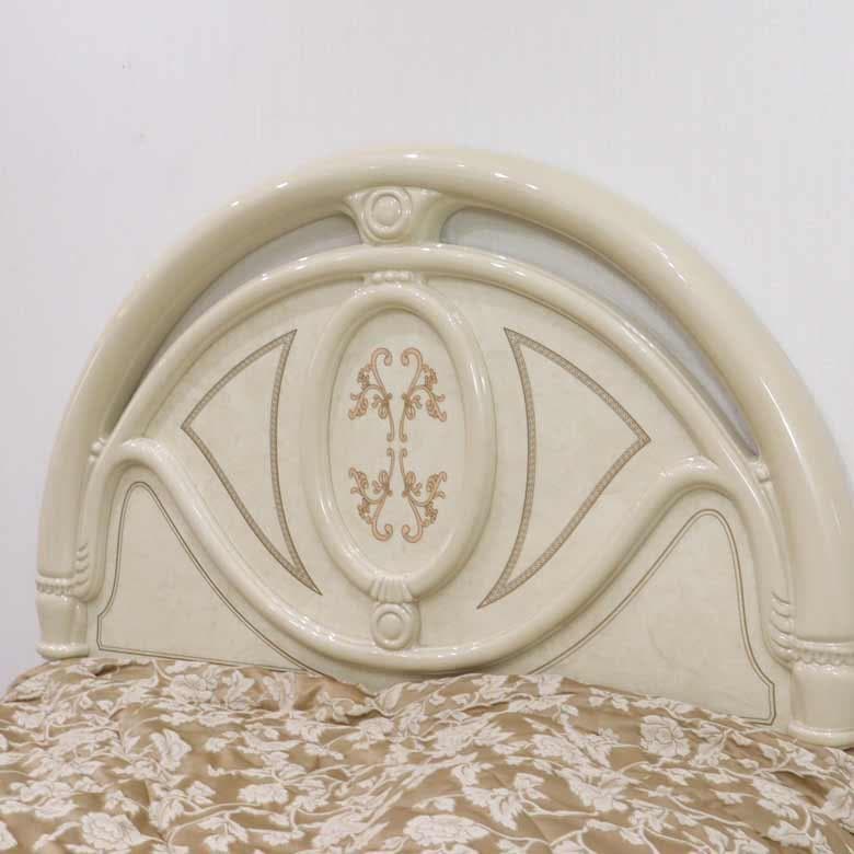 シングルベッドフレーム アイボリー イタリア フローレンス 枠のみ