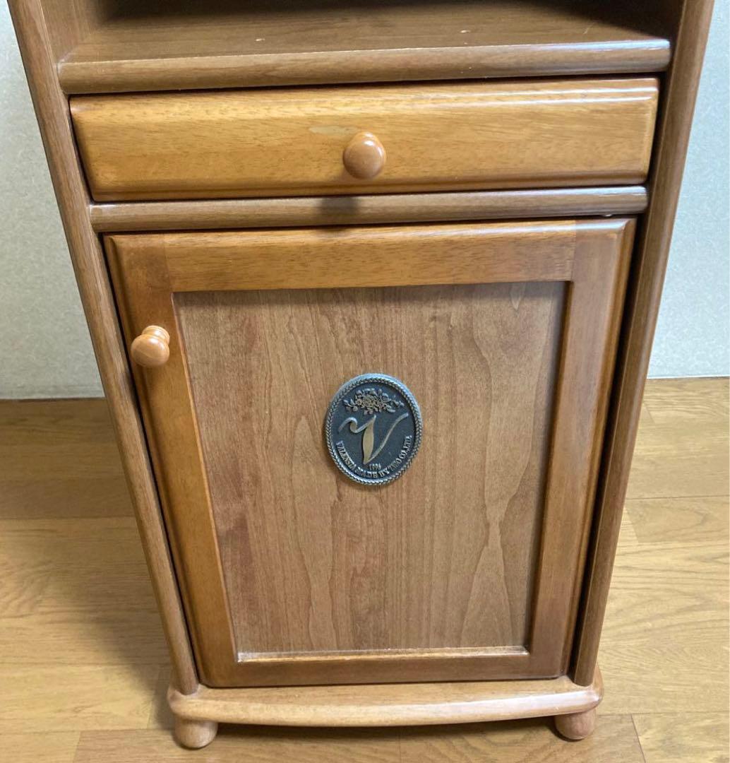 サイドテーブル　電話台　木製収納　　アンティーク