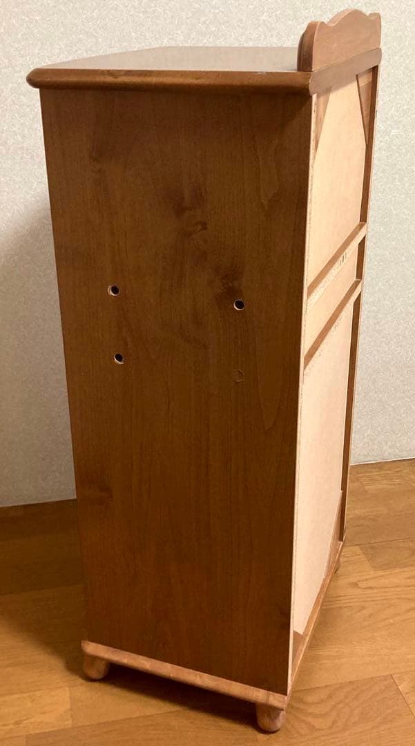 サイドテーブル　電話台　木製収納　　アンティーク