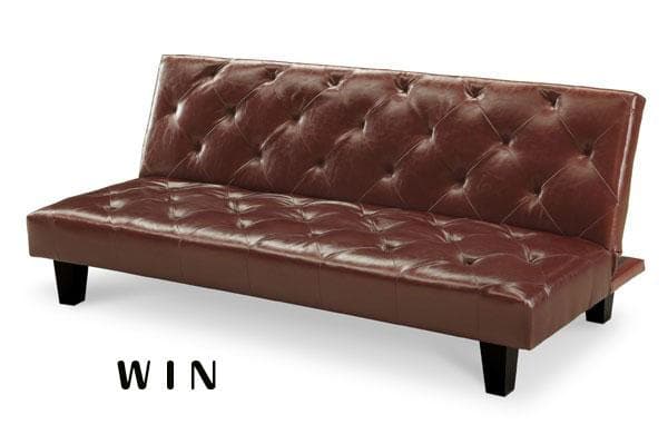 ソファーベッド ソファー 180 合皮 レザー 3人掛け ブラウン 新品