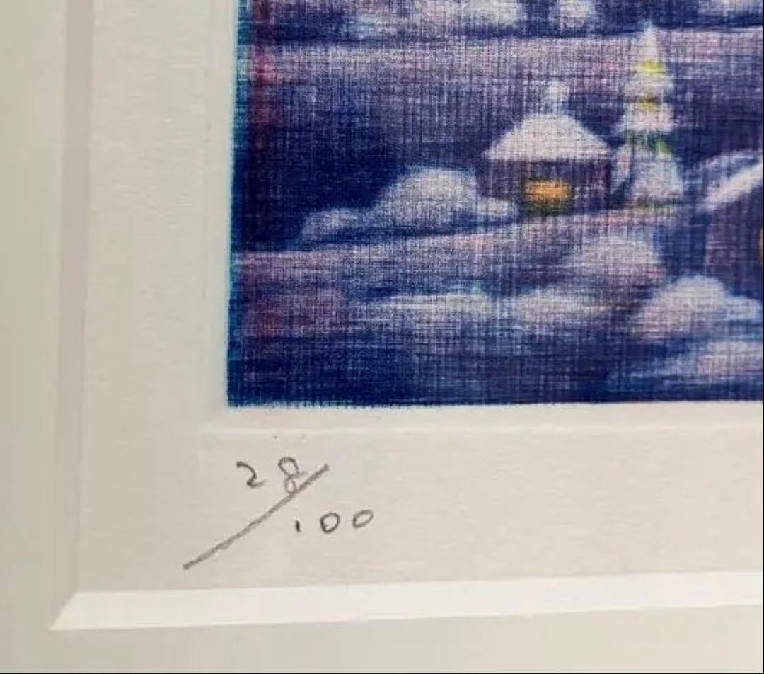 清水敦　サンタクロース 銅版画 28/100