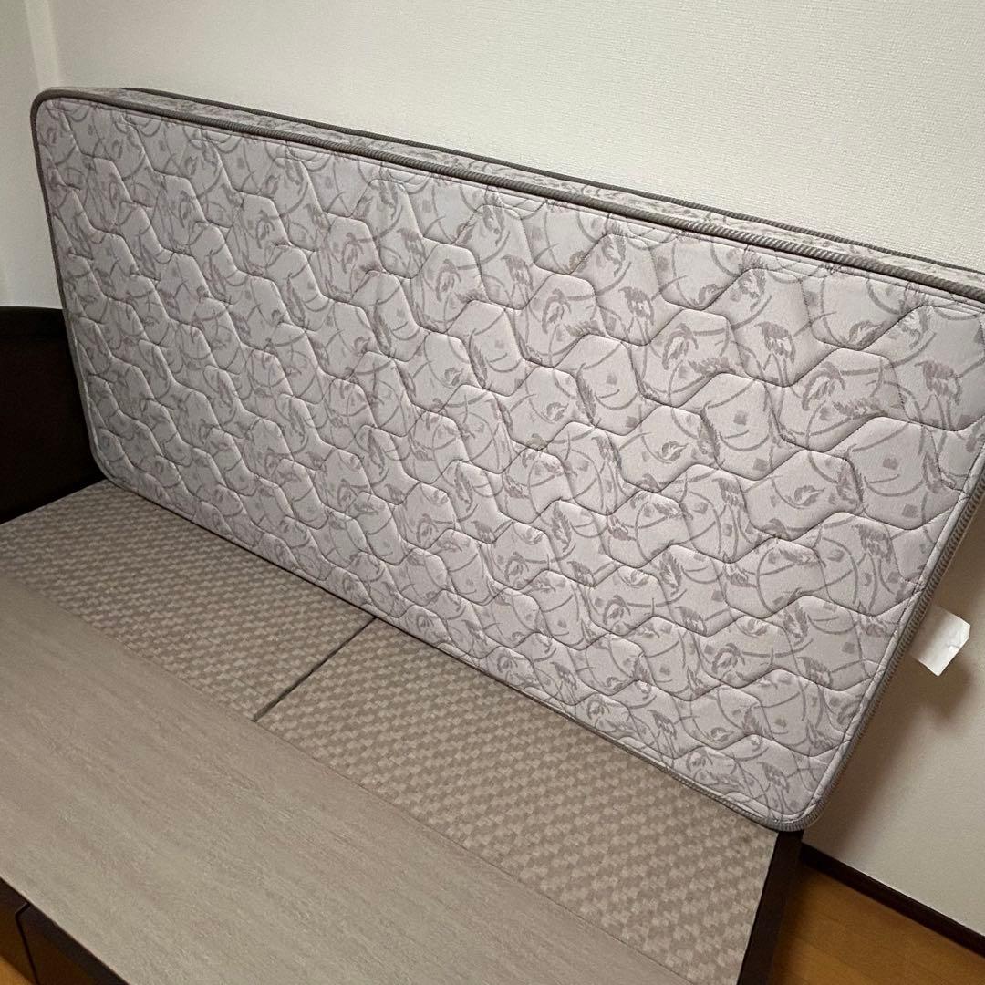 【美品✨】フランスベッド　シングル　マットレス　ベッドフレーム付き