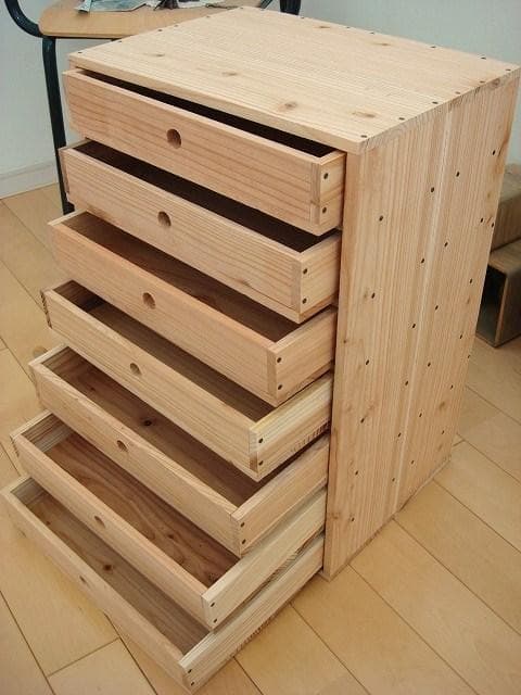 ★送料無料★サイズ変更可能★A4丸穴14段小引き出し/無垢材オーダー可能 木製