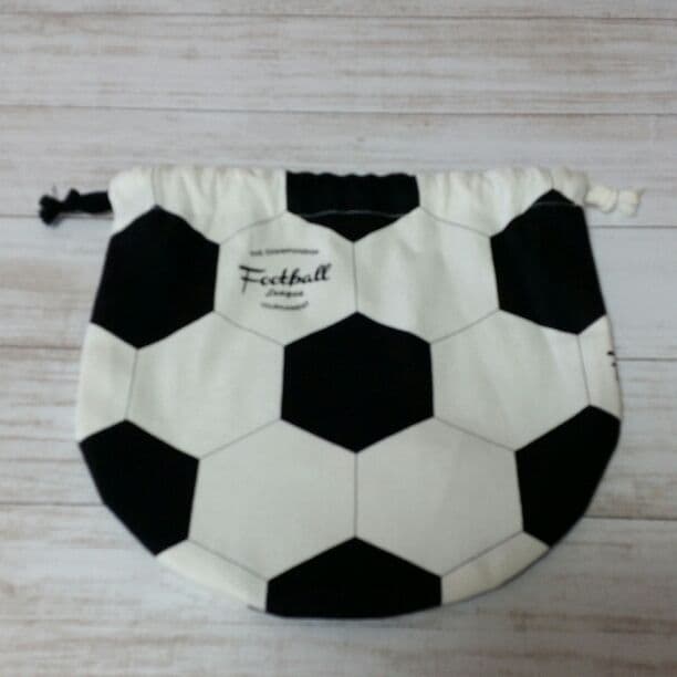 ①サッカー　コロリン給食袋　巾着