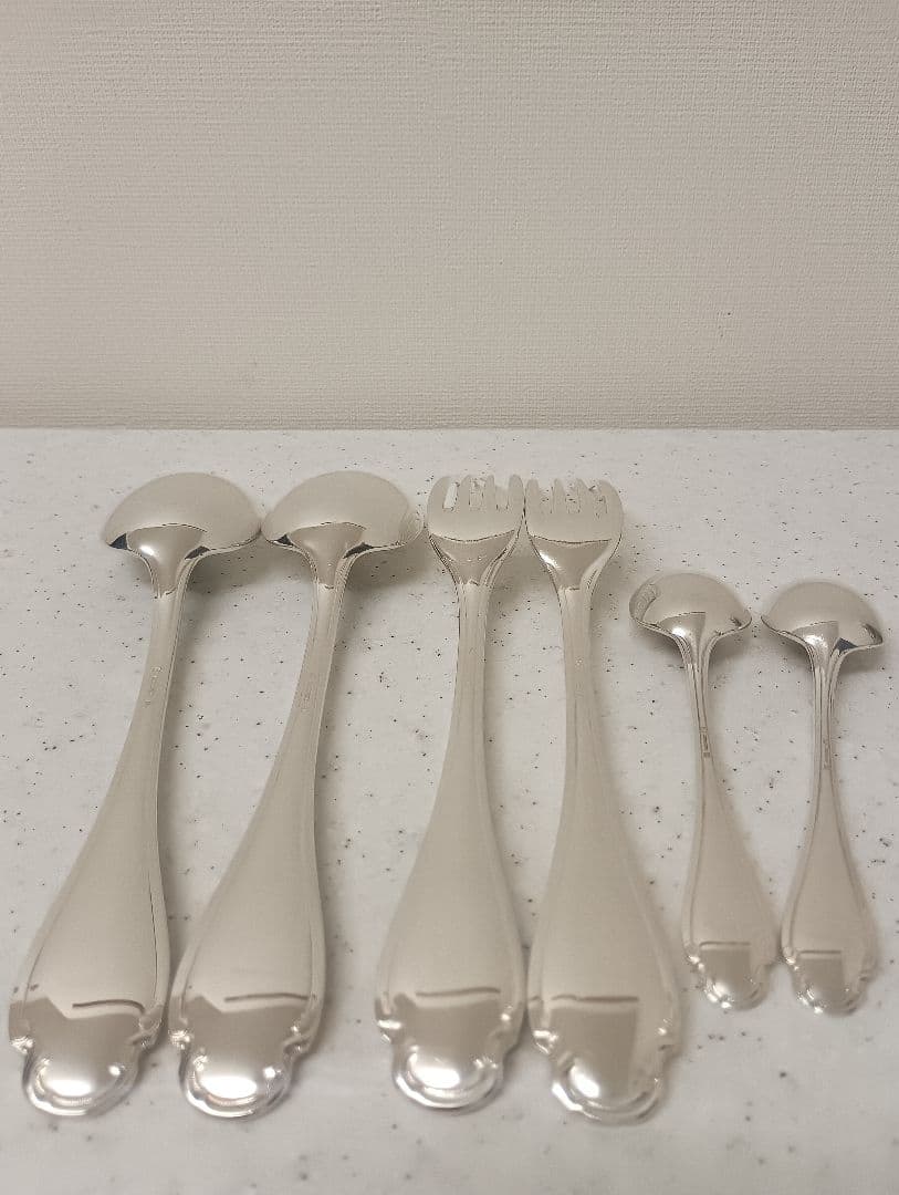 シルバー Christofle アルフェニド フォーク スプーン 6本セット