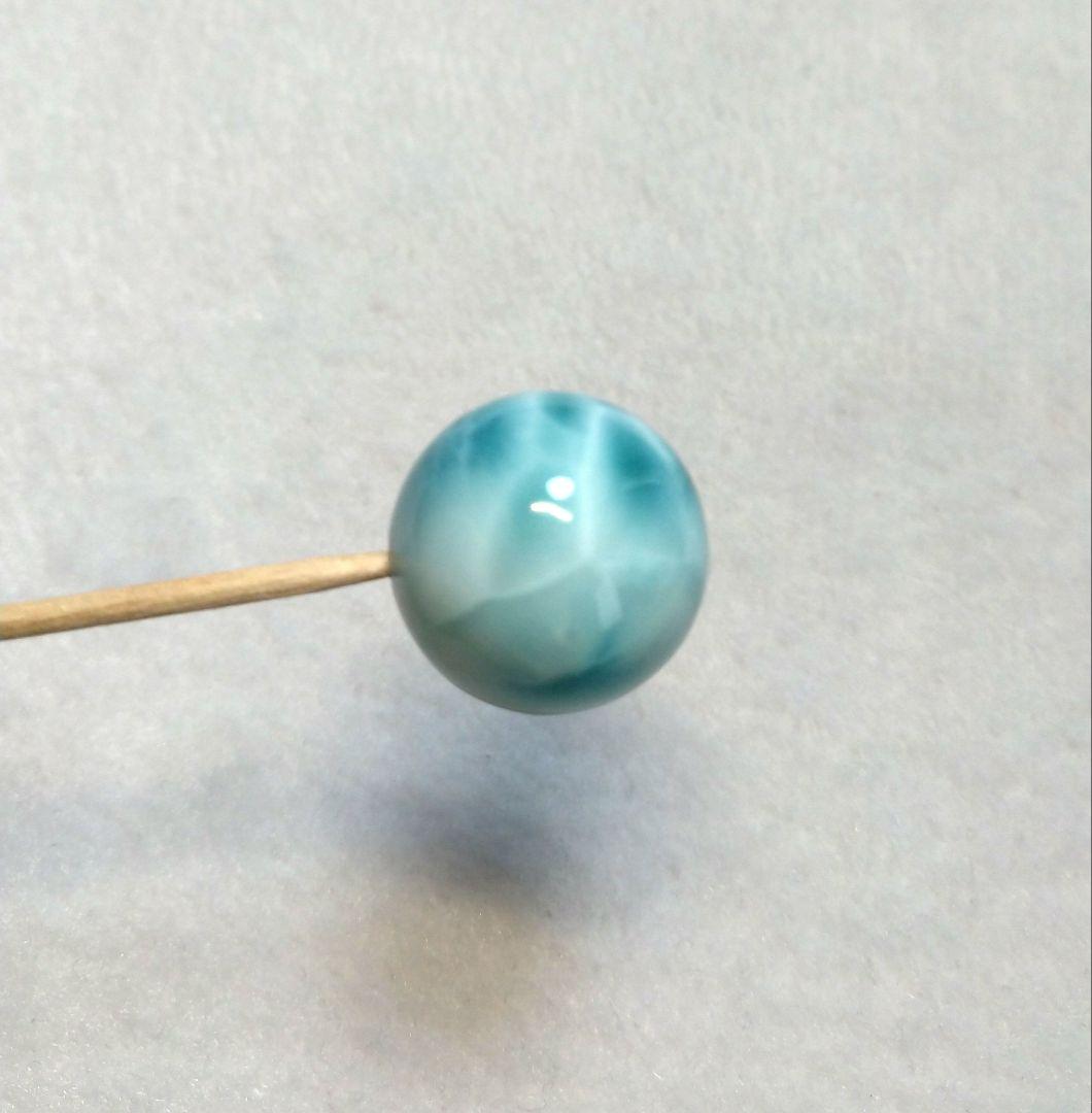 【極上,大玉】ラリマー《粒》約２０㎜　美品　レア　希少　ブレスレット　No.２