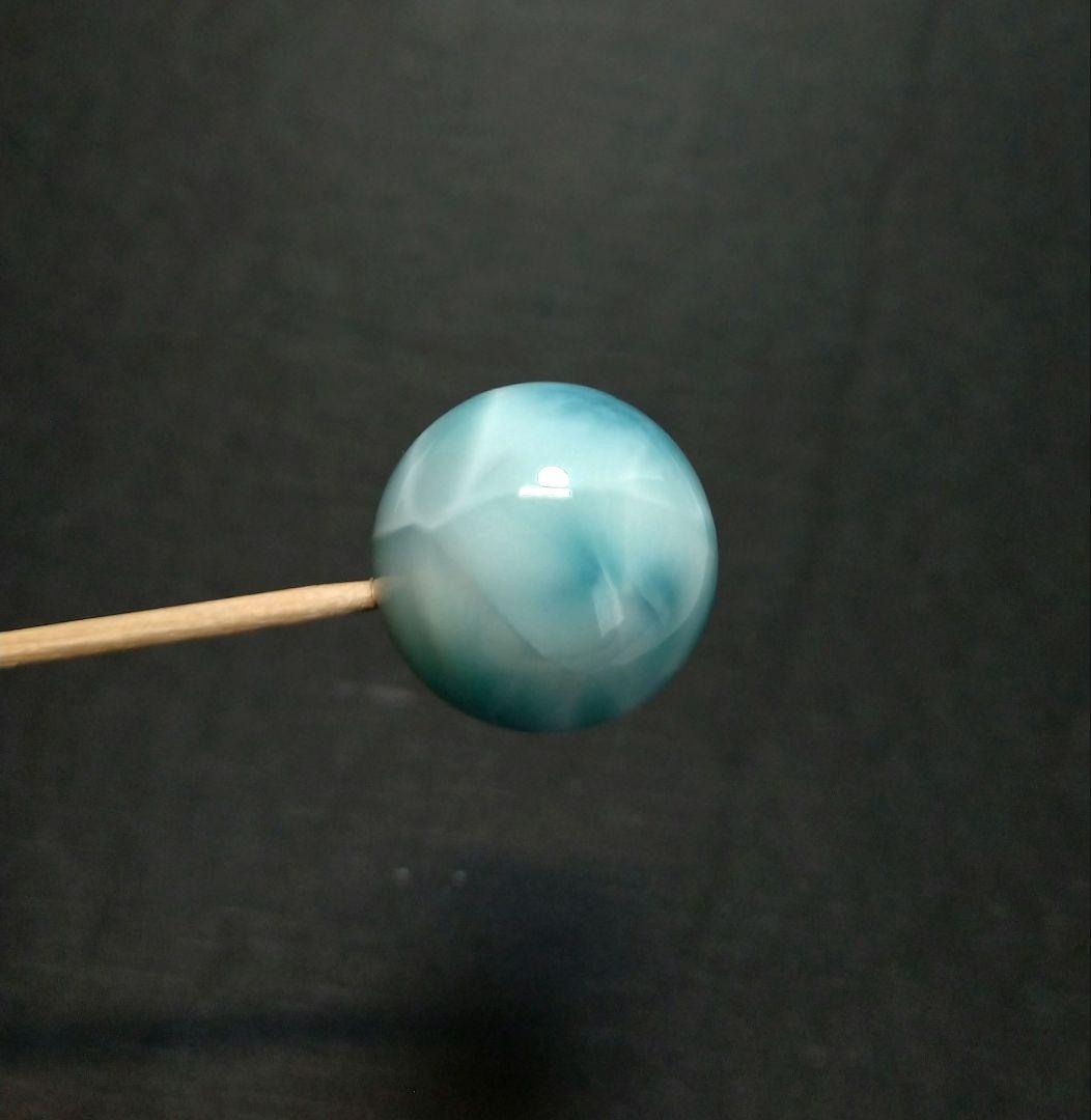 【極上,大玉】ラリマー《粒》約２０㎜　美品　レア　希少　ブレスレット　No.２