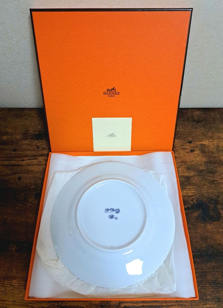 エルメス シェーヌダンクル プレート 丸皿 22.5cm 新品未使用