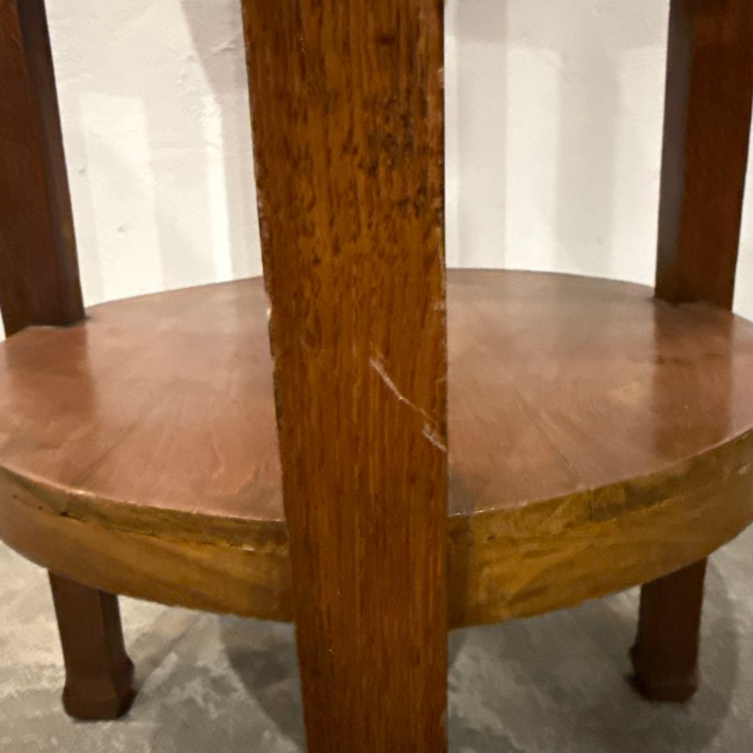 年末年始saleヴィンテージ　木製サイドテーブル　2段