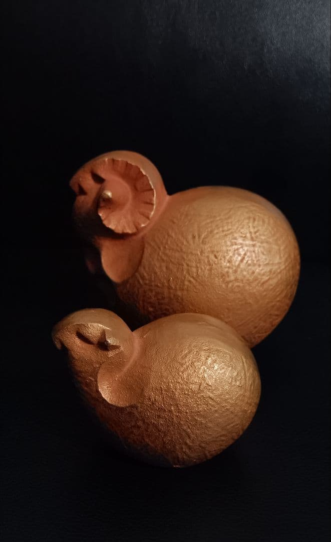 sotaro saegusa 作 昭和レトロ ヴィンテージ 置物 縁起物