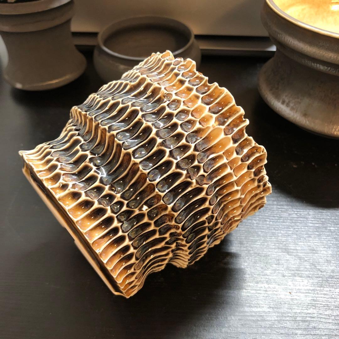 L 盆栽鉢 作家鉢 陶器 真柏 糸魚川真柏 皐月 五葉松 黒松 長寿梅