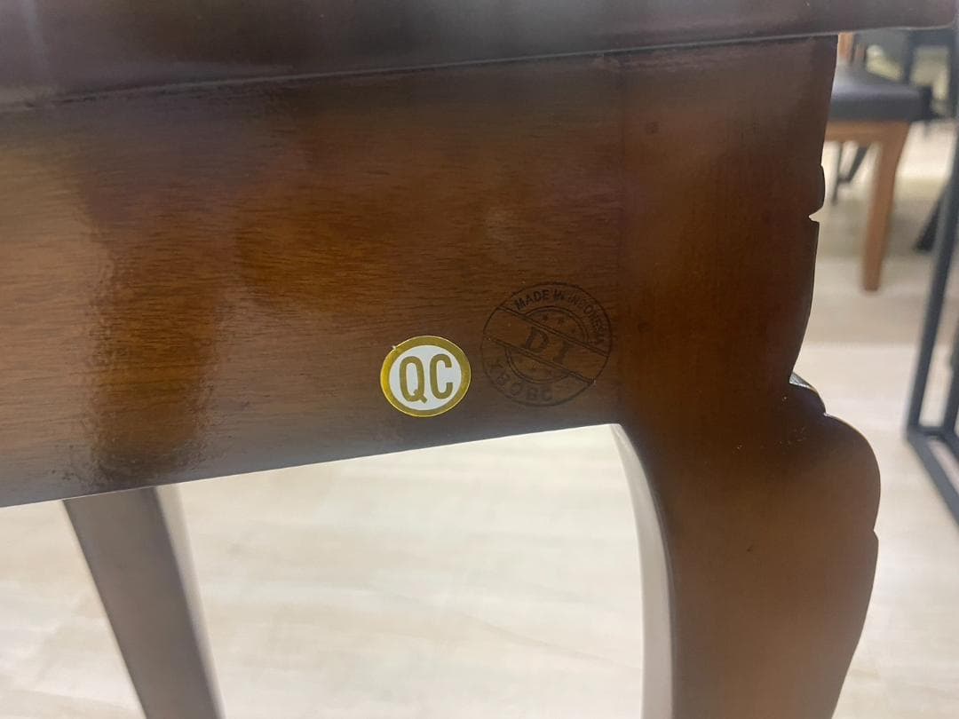 マホガニー　コンソール　展示台　棚　台　ラック　コレクションラック　飾り棚　半円