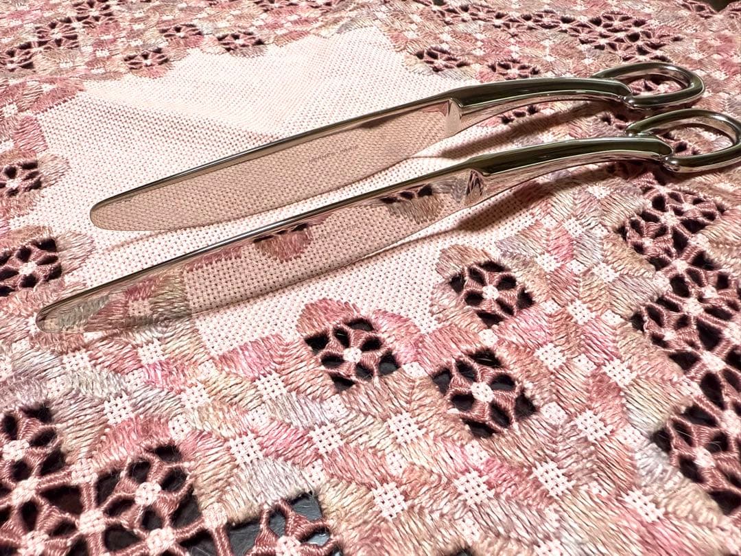 【未使用品】 HERMES アトラージュ ディナーナイフ シルバー 2本セット