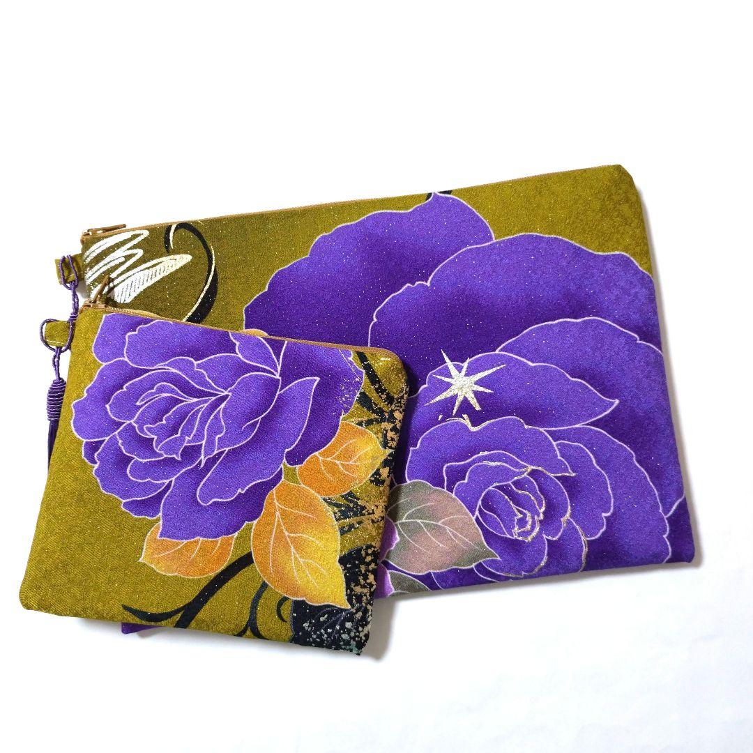 ここちゃん　　着物リメイク　　ポーチセット