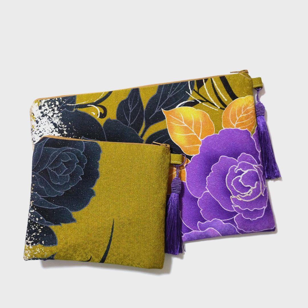 ここちゃん　　着物リメイク　　ポーチセット