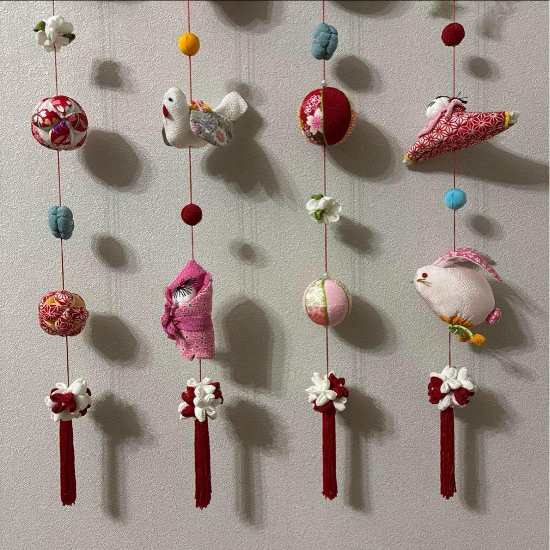 1点限】吊るし雛 壁掛け 吊るし飾り つるし雛 吊るしびな ハンドメイド