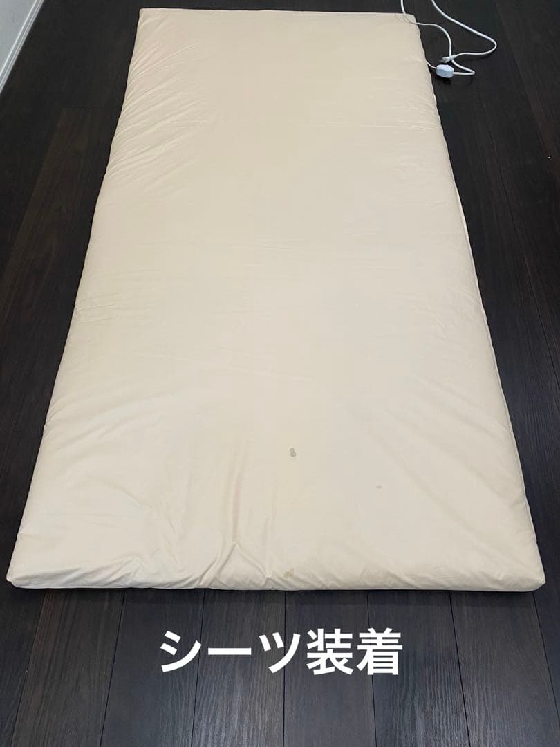 Healing ホルミシスダウン敷マット　シングル カバー付　株式会社ヒーリング