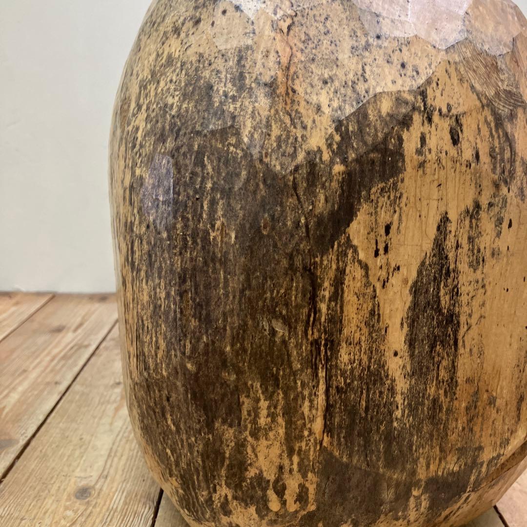 E4 昭和レトロ 達磨 ダルマ 木製 一刀彫 彫刻 木彫 縁起物 開運 伝統工芸