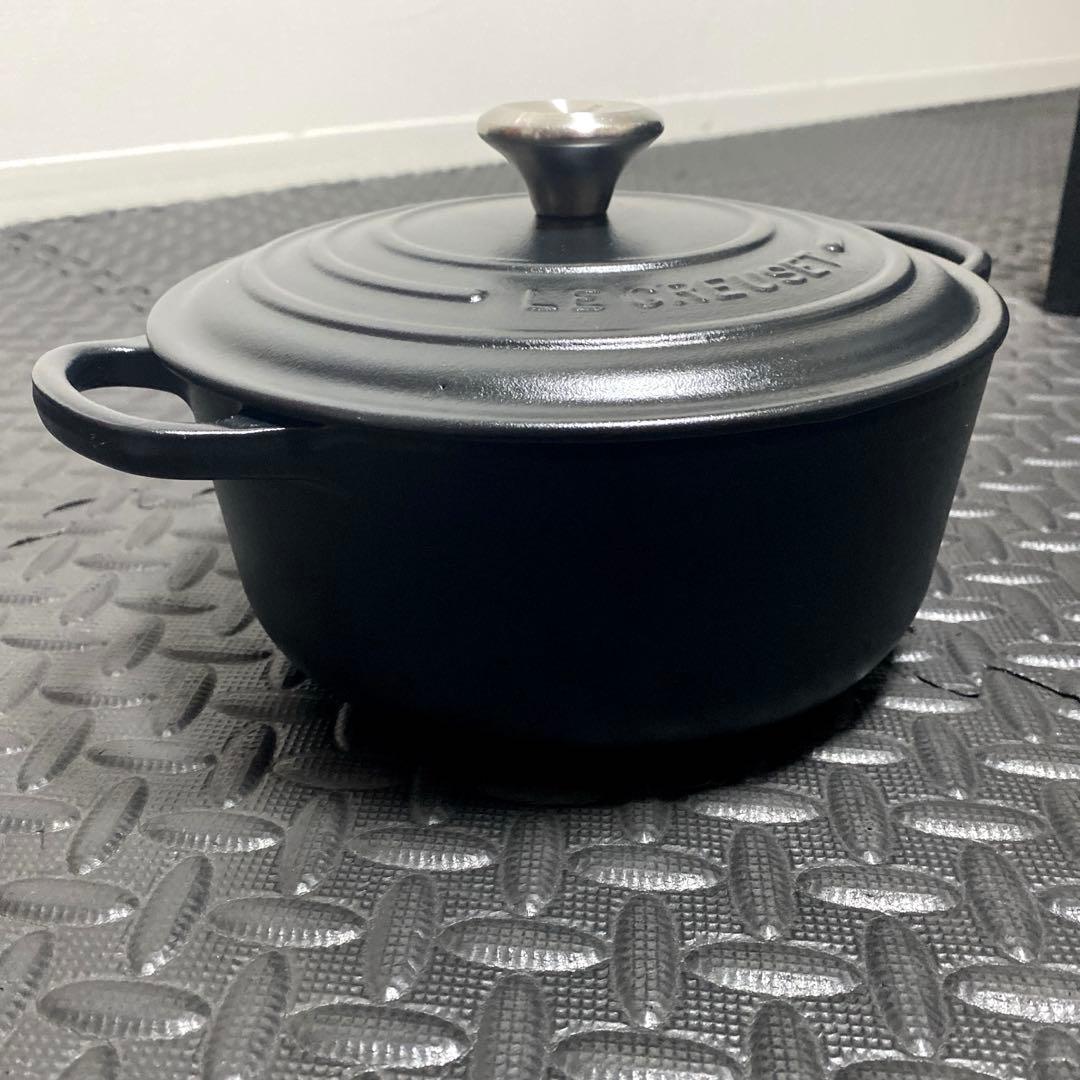 【人気カラー】ルクルーゼ 20cm ブラック マットホーロー