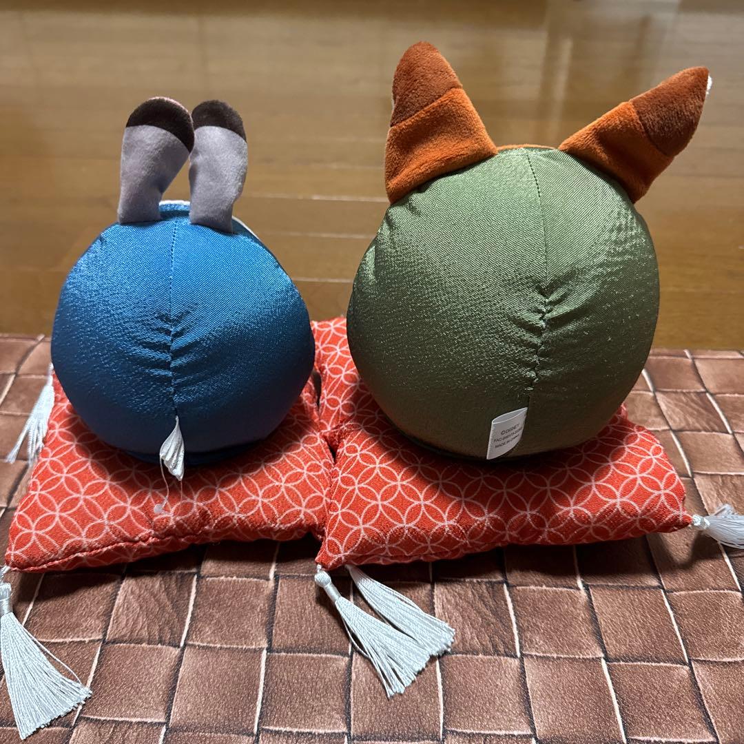 ディズニー ズートピア ジュディ ニック だるま ぬいぐるみ 正月 レア