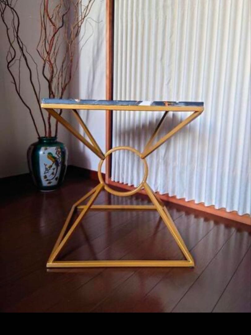 【天然石天板】モダンサイドテーブル