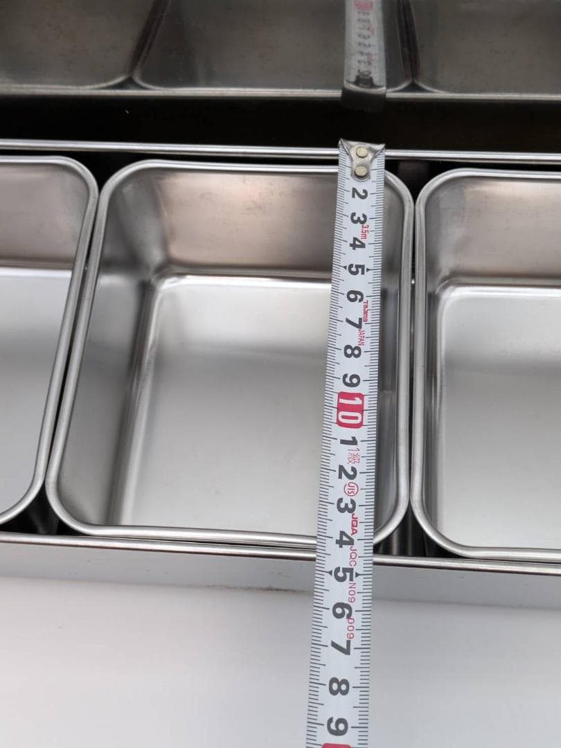 角型キッチンポット14ℓ＆4連ステンレス薬味入れセット