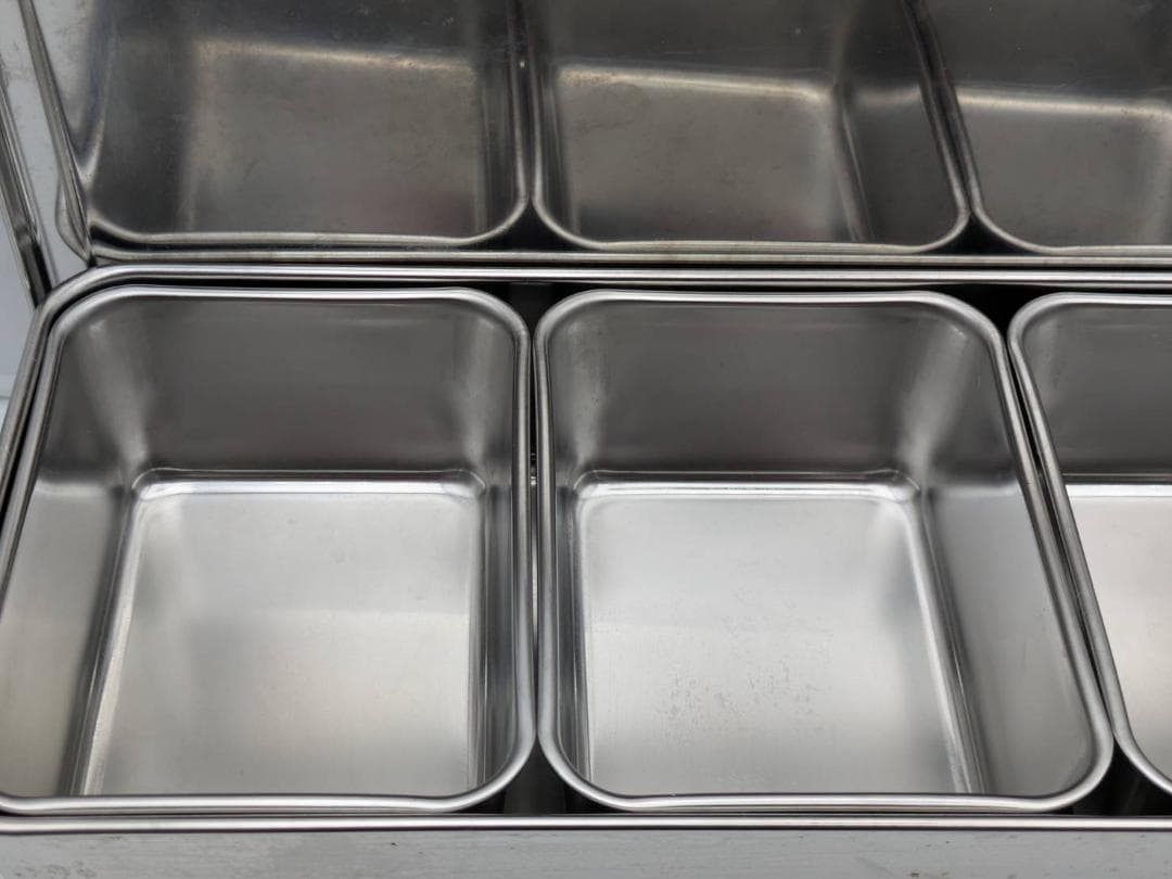 角型キッチンポット14ℓ＆4連ステンレス薬味入れセット