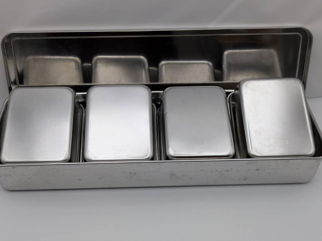 角型キッチンポット14ℓ＆4連ステンレス薬味入れセット