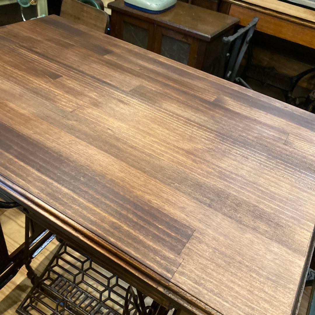 アンティークミシン脚テーブル