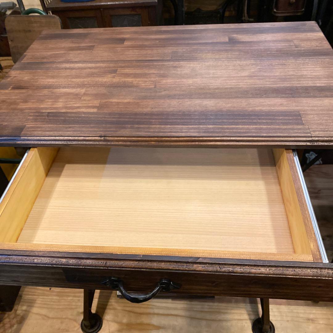 アンティークミシン脚テーブル