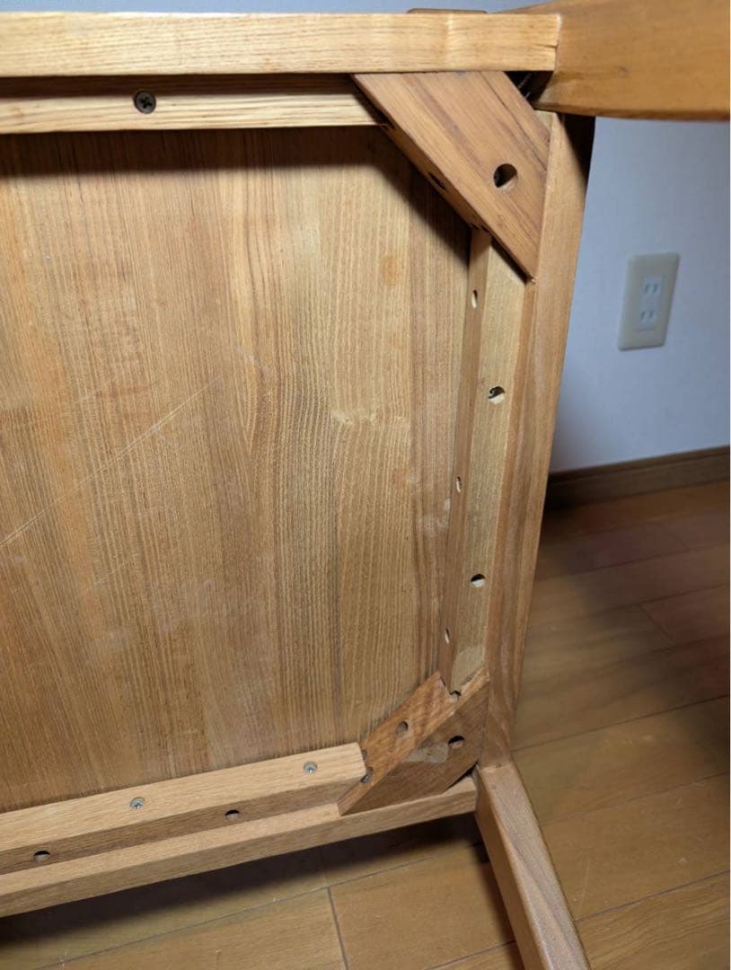 ■送料込■無印良品 ラウンジチェア タモ材 木製イス 椅子 北欧 廃盤品