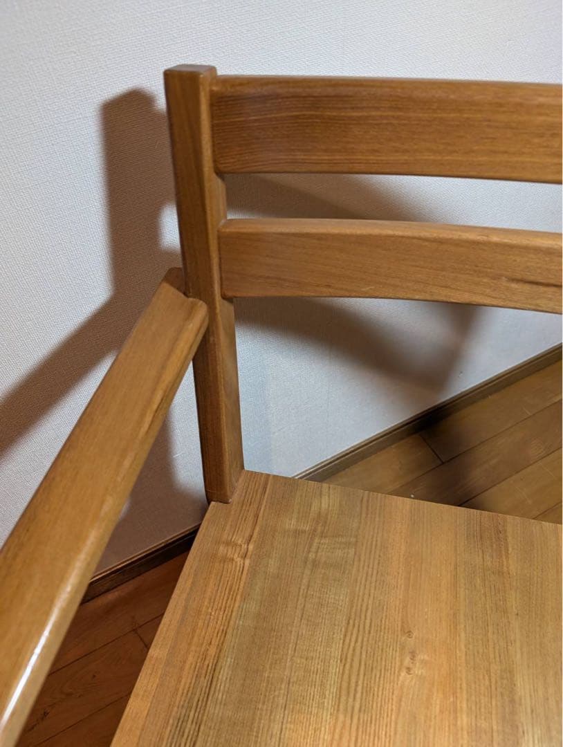 ■送料込■無印良品 ラウンジチェア タモ材 木製イス 椅子 北欧 廃盤品