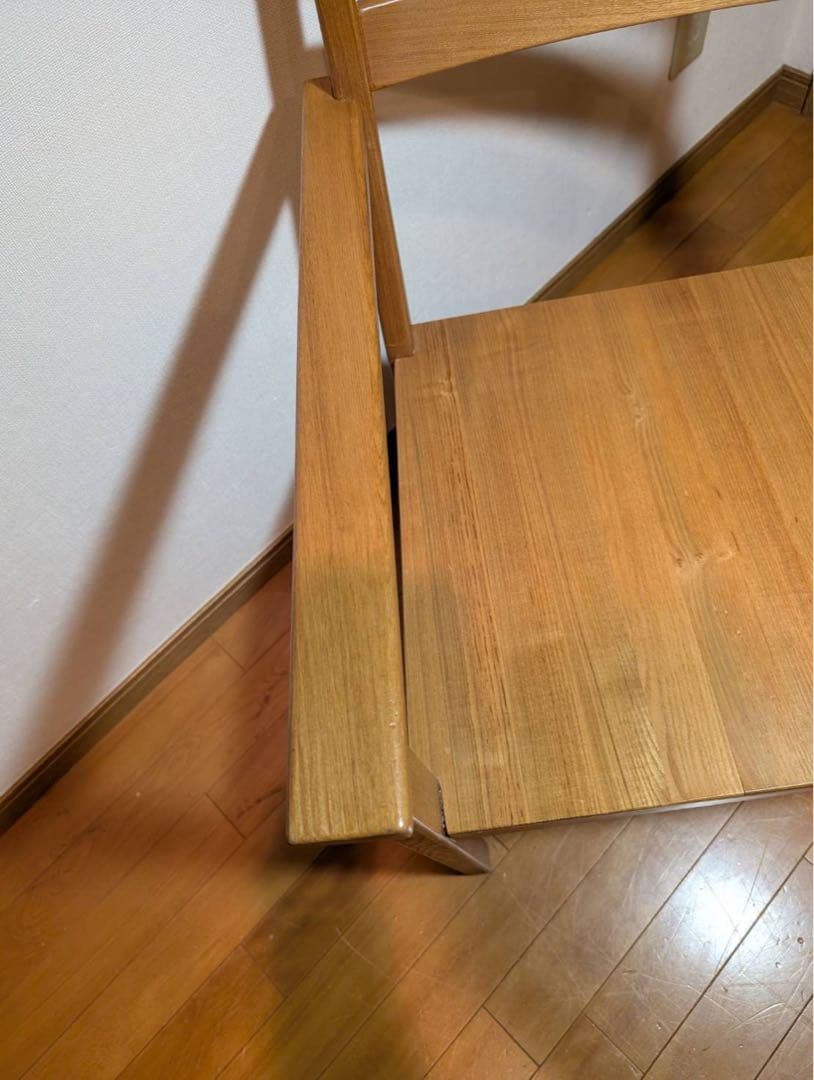 ■送料込■無印良品 ラウンジチェア タモ材 木製イス 椅子 北欧 廃盤品