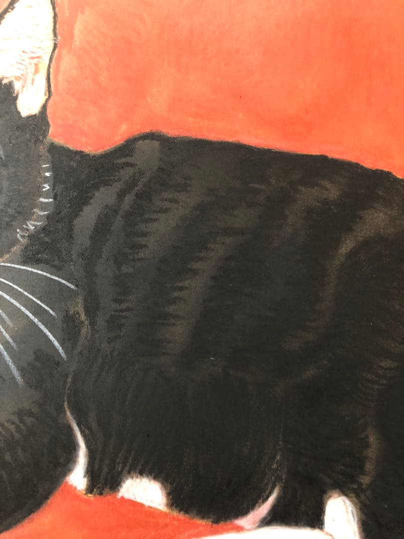 原画「ウメ18」《＋猫イラスト３枚無料プレゼント》猫イラスト