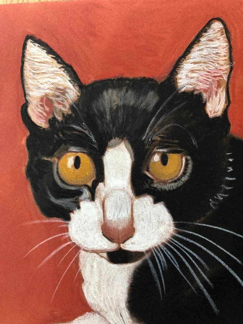 原画「ウメ18」《＋猫イラスト３枚無料プレゼント》猫イラスト