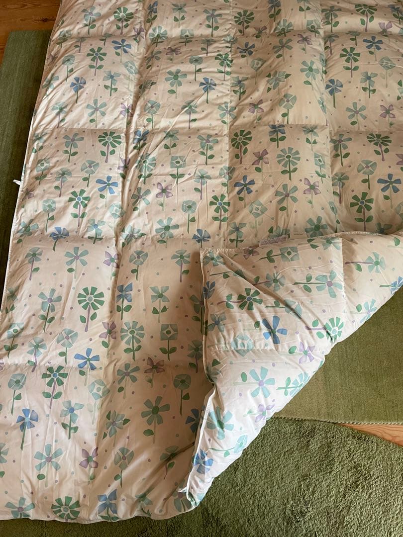 冬用 新品【シビラ】羽毛布団（150×210）シングル（モリノ）ブルー