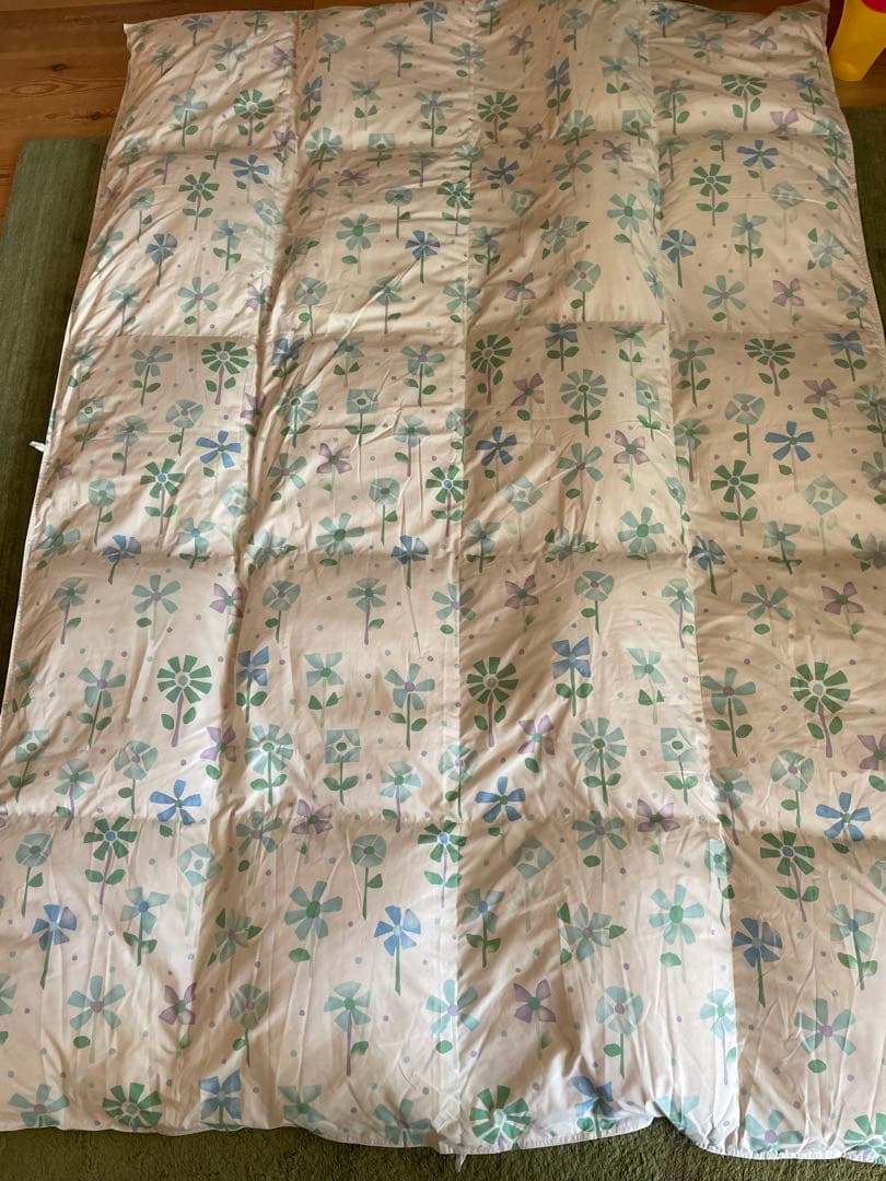 冬用 新品【シビラ】羽毛布団（150×210）シングル（モリノ）ブルー