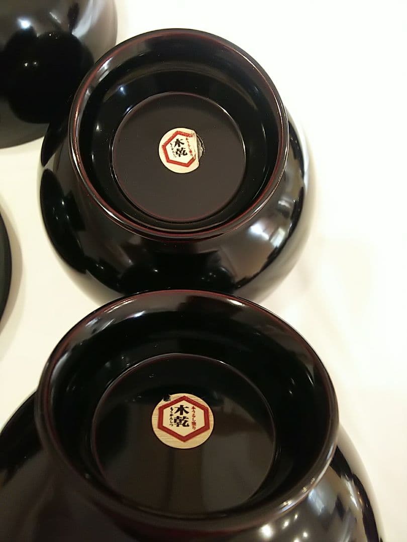 未使用品】本うるし塗り 天然木加工品 蒔絵 蓋付き 木乾 も