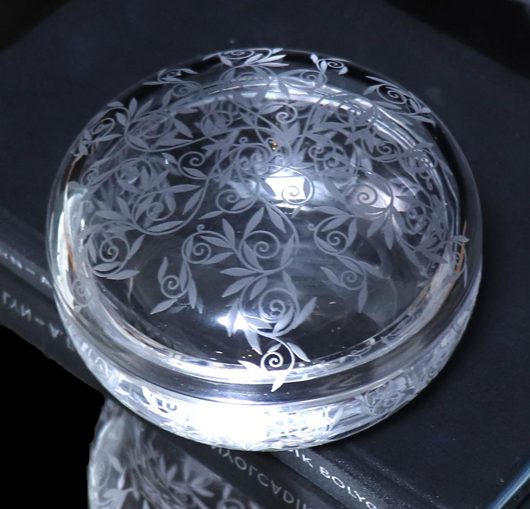 オールド・バカラ レアモデル 蓋物 小物入れ ボンボニエール ゴルフジュアン