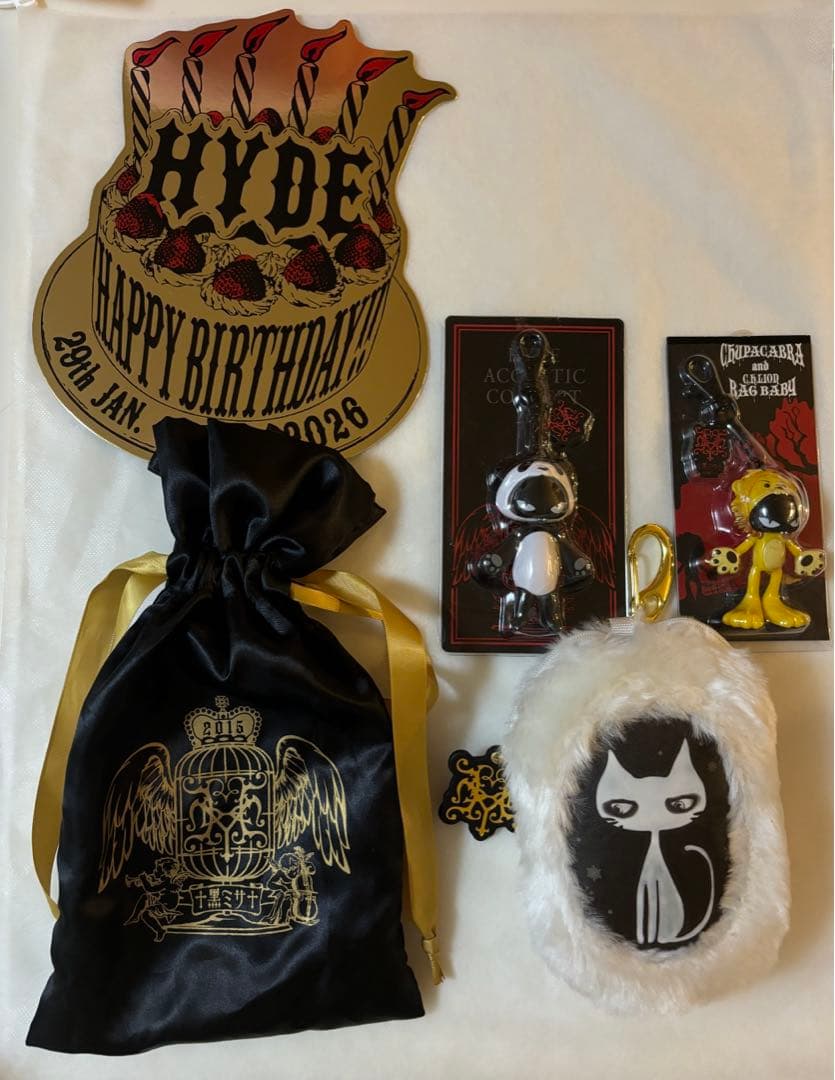 HYDE EDYH 黑ミサ ポーチ キーホルダー うちわ グッズ まとめ売り