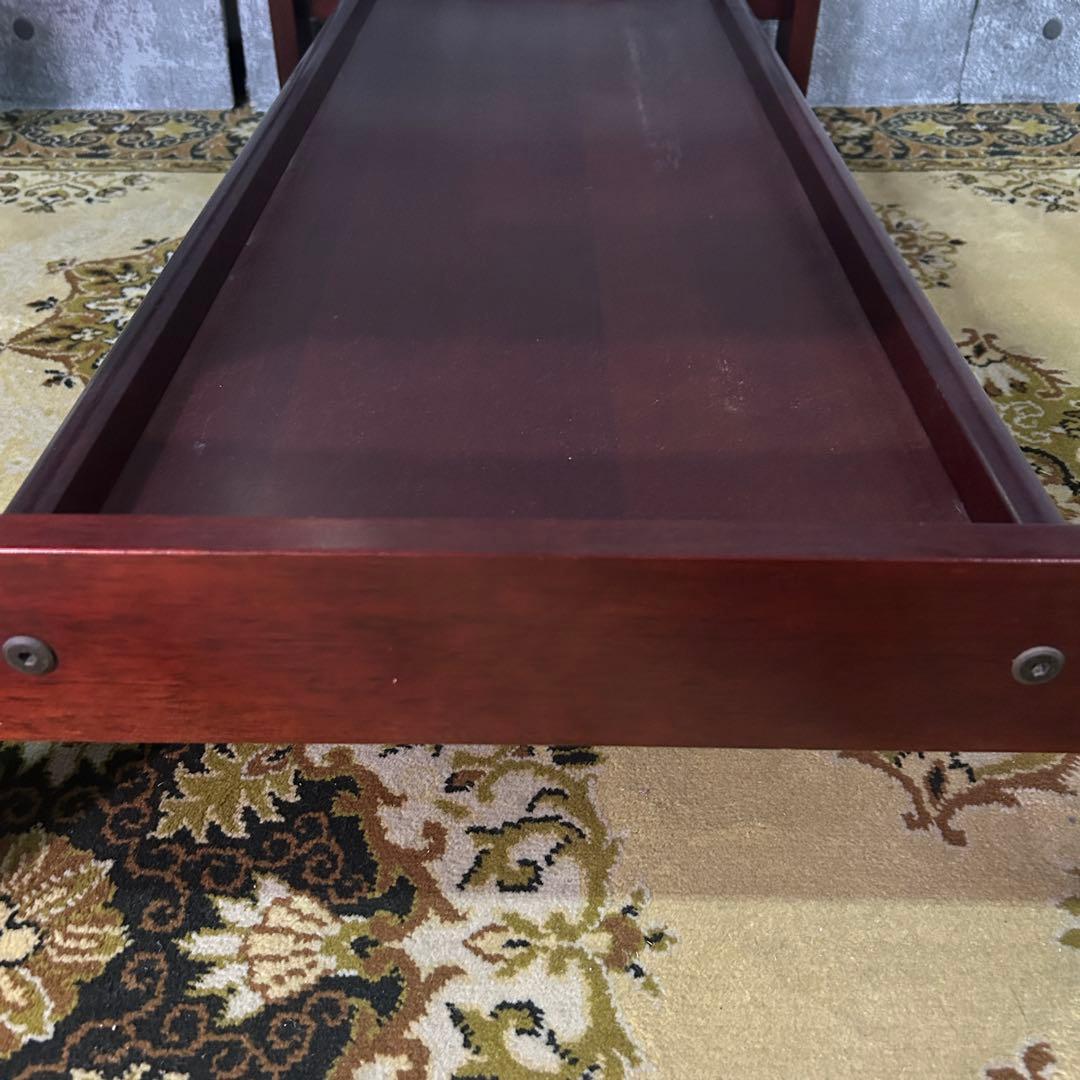 ꧁レトロ家具꧂ガラステーブル リビング センター ロー 机 昭和レトロ