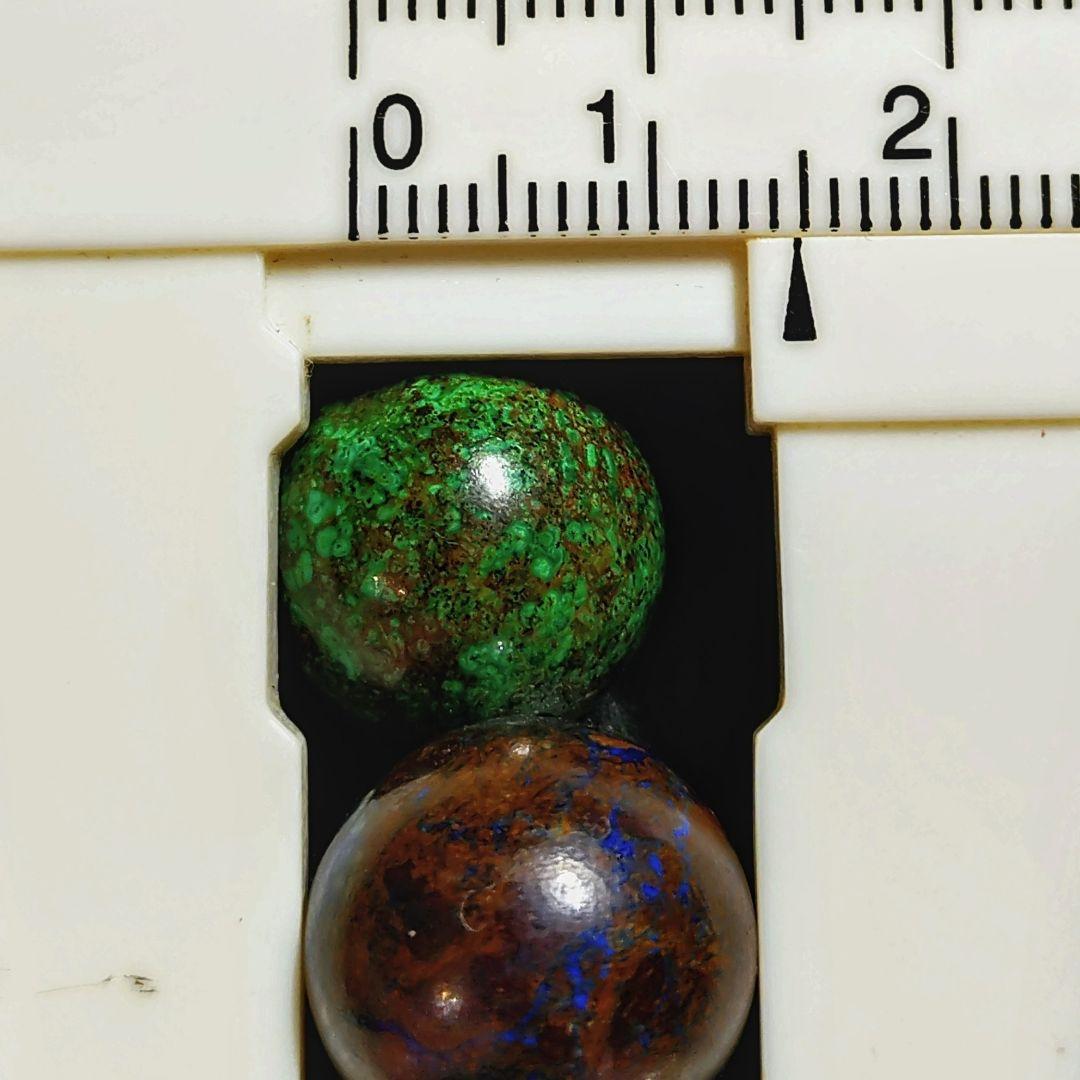 ★マーブルカッパーミネラル 14.8ミリ珠 ブレスレットA(SA+)