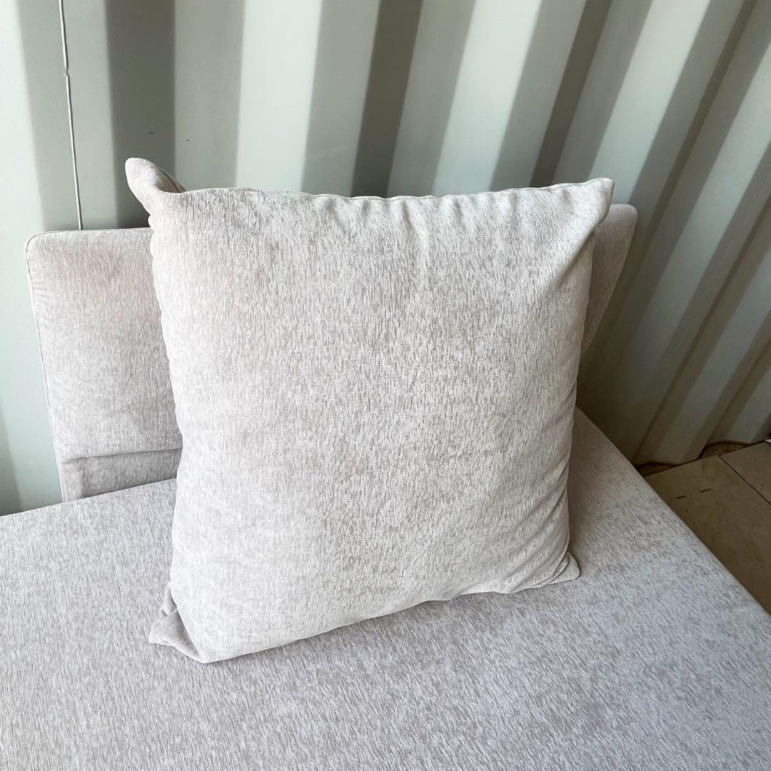 取付無料！カリモク UW2002 北欧風天然木ナチュラルベンチソファ クッション